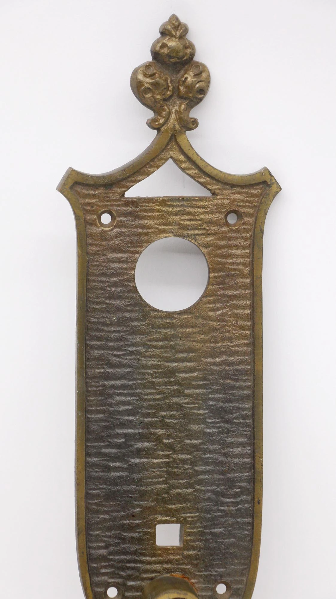 Antique Arts & Crafts 19.5 In. Bronze Entry Door Pull 5 Antique Arts & Crafts 19.5 In. Bronze Entry Door Pull - Image 3