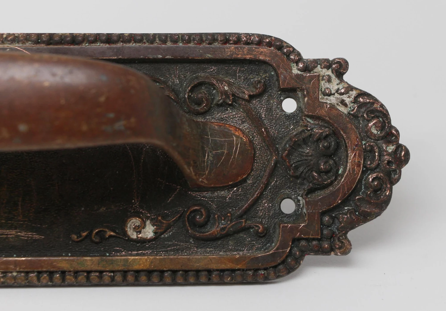 Antique 14 In. Victorian Sargent Brass Entry Door Pull 5 Antique 14 In. Victorian Sargent Brass Entry Door Pull - Image 3