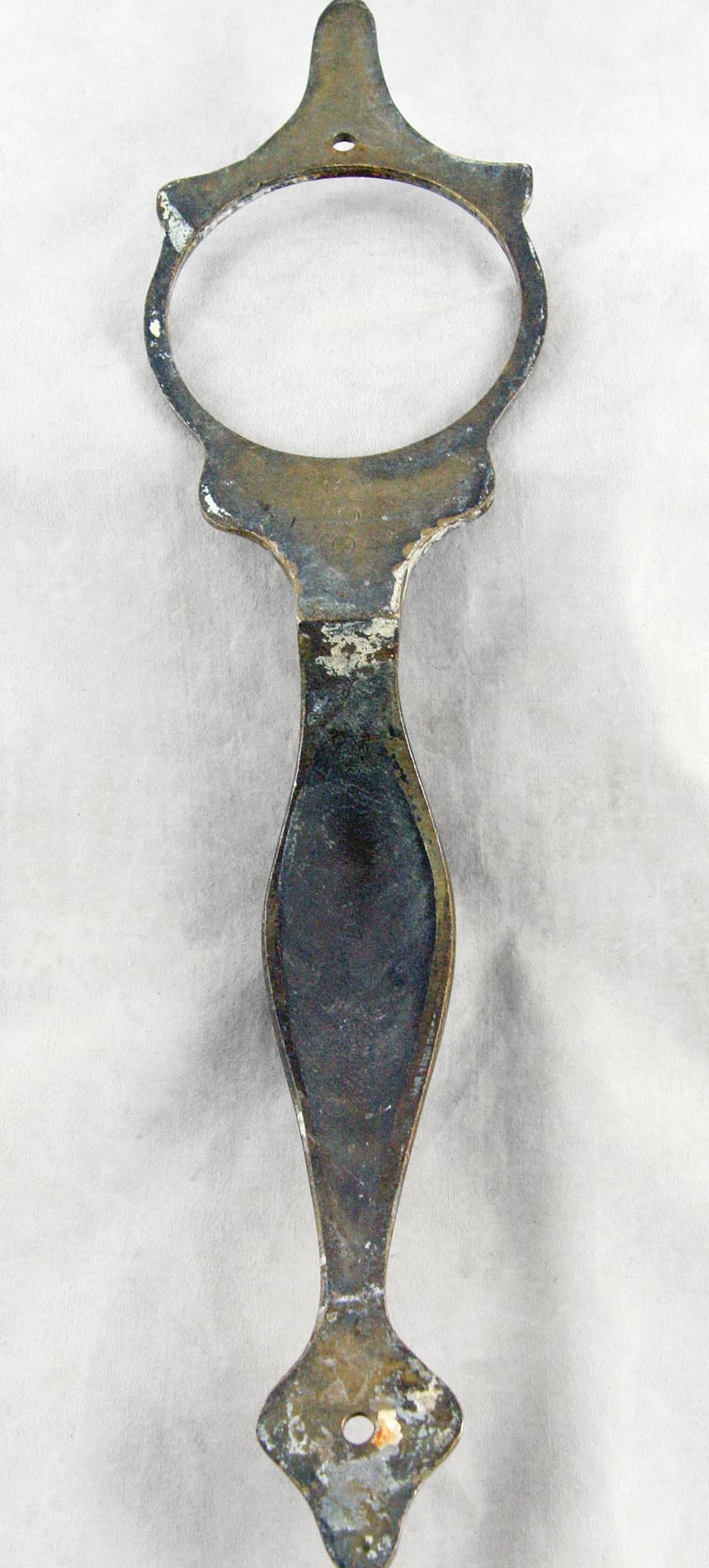 Arts & Crafts Bronze Entry Door Pull With Lock Insert 5 Arts & Crafts Bronze Entry Door Pull With Lock Insert - Image 3