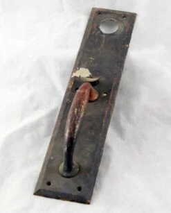 Antique 14.375 In. Bronze Door Pull With Lock Insert 10 Antique 14.375 In. Bronze Door Pull With Lock Insert -OGT Sale Store door pulls for sale k196847