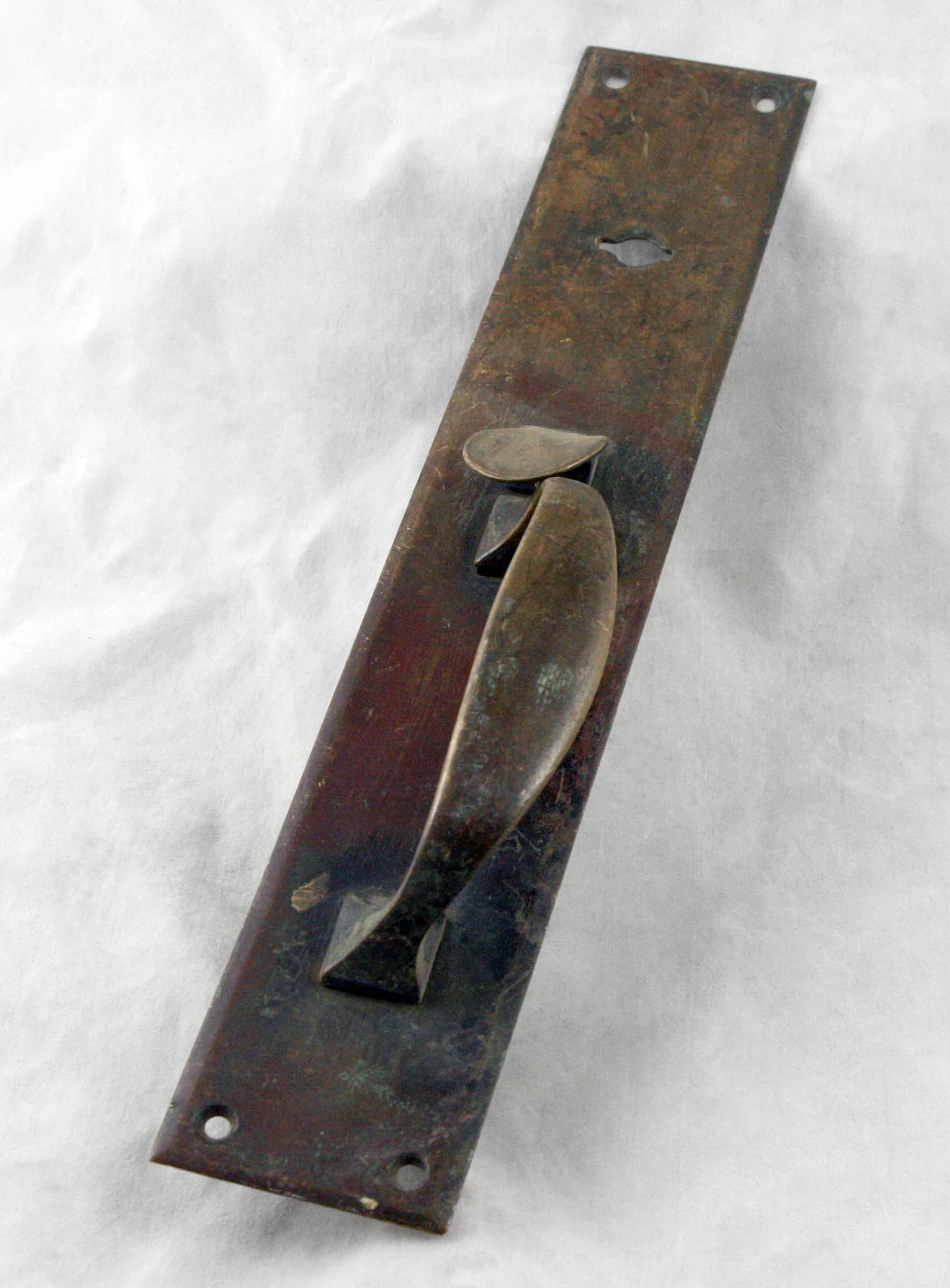 Antique 12.75 In. Bronze Commercial Door Pull 5 Antique 12.75 In. Bronze Commercial Door Pull - Image 3