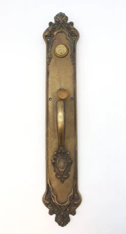 Pair Of Gothic 24 In. Cast Brass Reading Entry Door Pulls 12 Pair Of Gothic 24 In. Cast Brass Reading Entry Door Pulls -OGT Sale Store door pulls for sale l203303