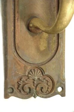 Antique Victorian 14.25 In. Bronze Entry Door Pull 10 Antique Victorian 14.25 In. Bronze Entry Door Pull -OGT Sale Store door pulls for sale m217816