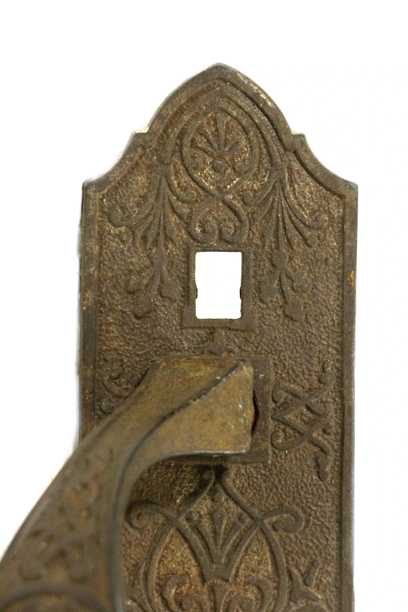 Antique Victorian 9 In. Cast Iron Door Pull 5 Antique Victorian 9 In. Cast Iron Door Pull - Image 3