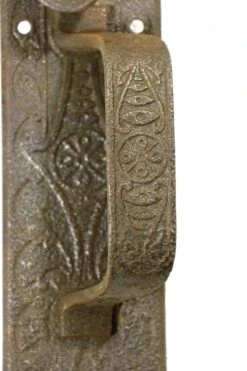 Antique Cast Iron 12.25 In. Aesthetic Door Pull 13 Antique Cast Iron 12.25 In. Aesthetic Door Pull -OGT Sale Store door pulls for sale m218128