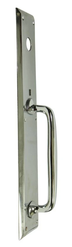 Vintage 19.875 In. Modern Chrome Door Pull 11 Vintage 19.875 In. Modern Chrome Door Pull -OGT Sale Store door pulls for sale m226255