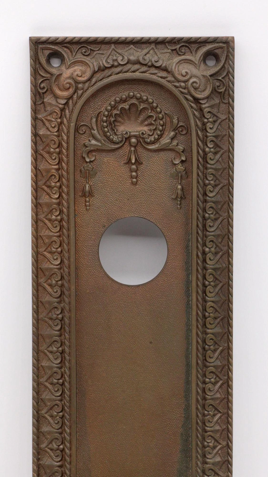 Pair Of Antique 18 In. Neoclassical Copper Entry Bronze Door Pulls 5 Pair Of Antique 18 In. Neoclassical Copper Entry Bronze Door Pulls - Image 3