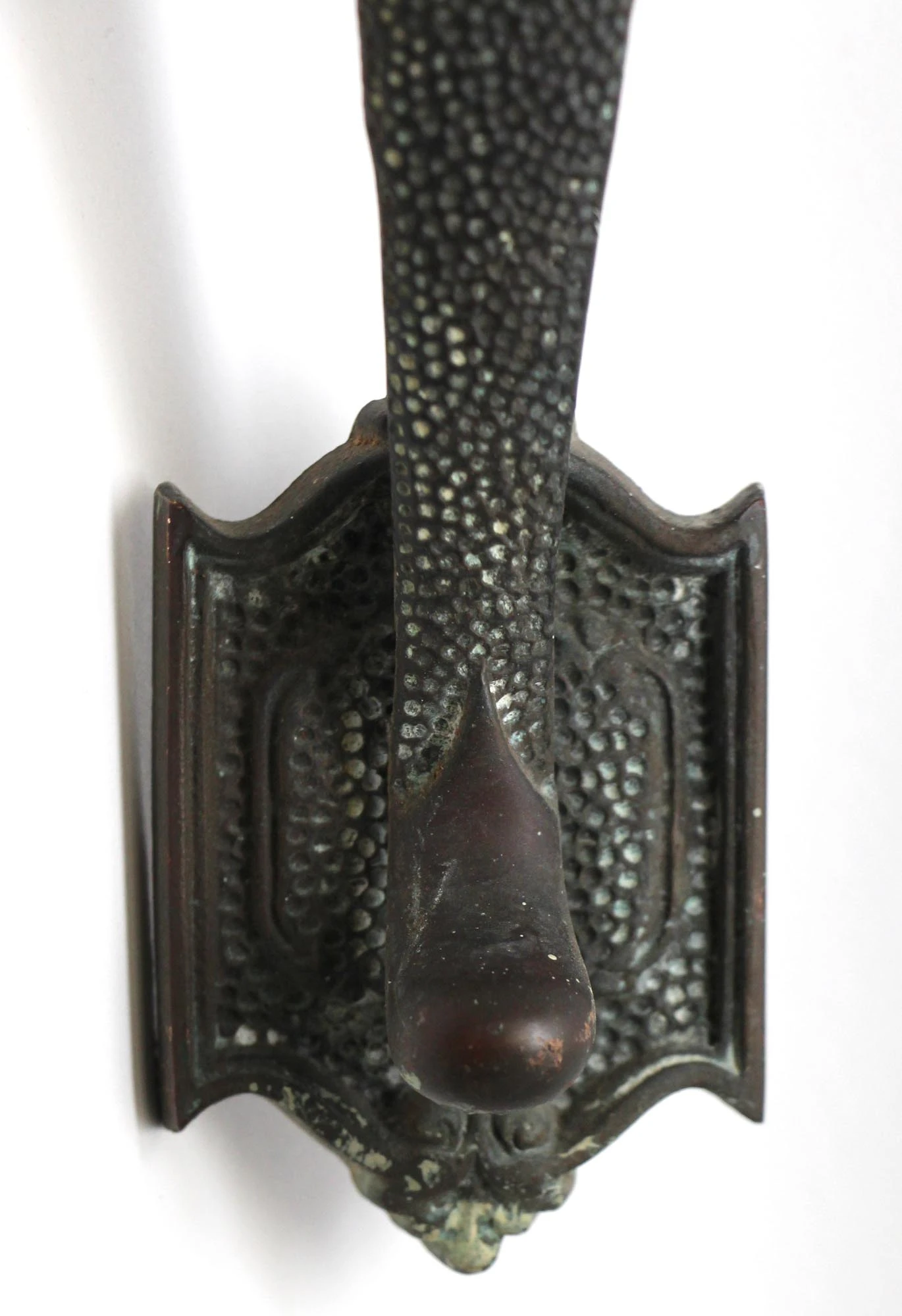 Antique Bronze 10.5 In. Arts & Crafts Door Pull With Thumb Latch 5 Antique Bronze 10.5 In. Arts & Crafts Door Pull With Thumb Latch - Image 3