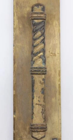 Antique Painted 15 In. Spanish Brass Door Pull -OGT Sale Store door pulls for sale q272890