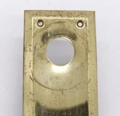 Vintage 14.5 In. Polished Brass Entry Door Pull With Cylinder Lock Insert & Thumb Latch 10 Vintage 14.5 In. Polished Brass Entry Door Pull With Cylinder Lock Insert & Thumb Latch -OGT Sale Store door pulls for sale q284273