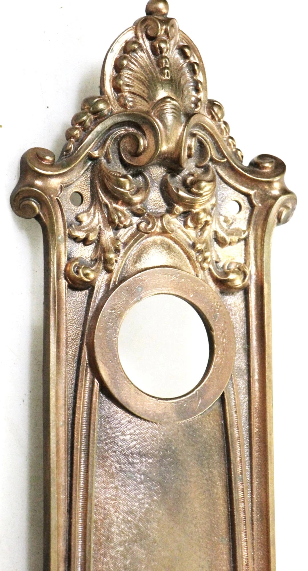 Antique French Yale 17.625 In. Cast Bronze Door Pull 4 Antique French Yale 17.625 In. Cast Bronze Door Pull - Image 2