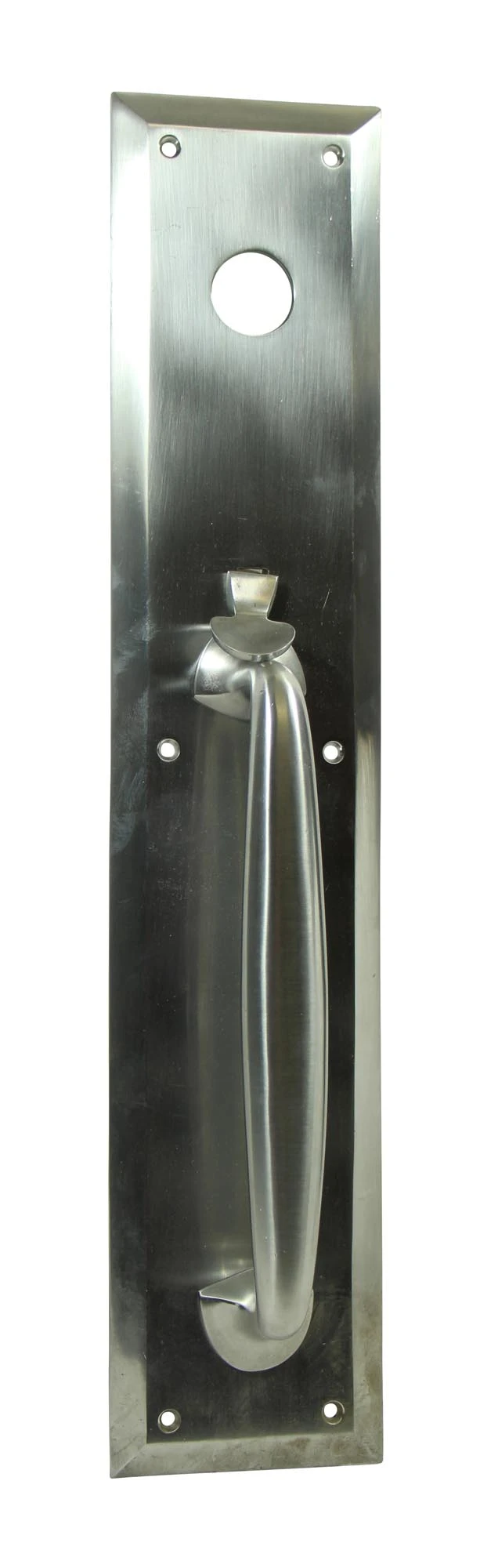 Vintage 20 In. Modern Chrome Plated Commercial Door Pull 4 Vintage 20 In. Modern Chrome Plated Commercial Door Pull - Image 2