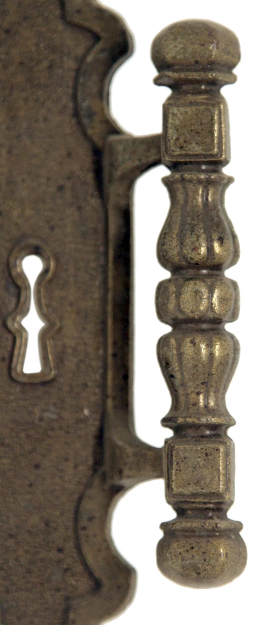 Antique 6.75 In. Craftsman Bronze Door Plate 4 Antique 6.75 In. Craftsman Bronze Door Plate - Image 2