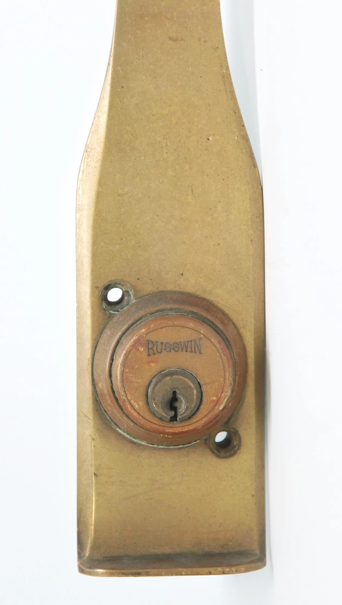 Antique 19.5 Commercial Brass Door Pull 4 Antique 19.5 Commercial Brass Door Pull - Image 2