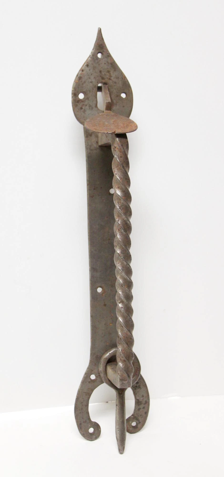 Antique 13.25 In. Steel Arts & Crafts Door Handle Pull 4 Antique 13.25 In. Steel Arts & Crafts Door Handle Pull - Image 2