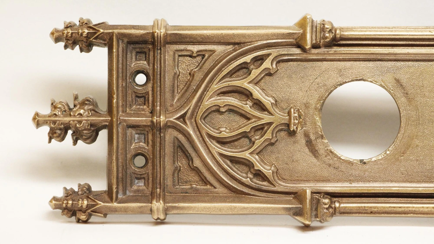 Antique Gothic 19 In. Bronze Entry Door Handle Pull 4 Antique Gothic 19 In. Bronze Entry Door Handle Pull - Image 2