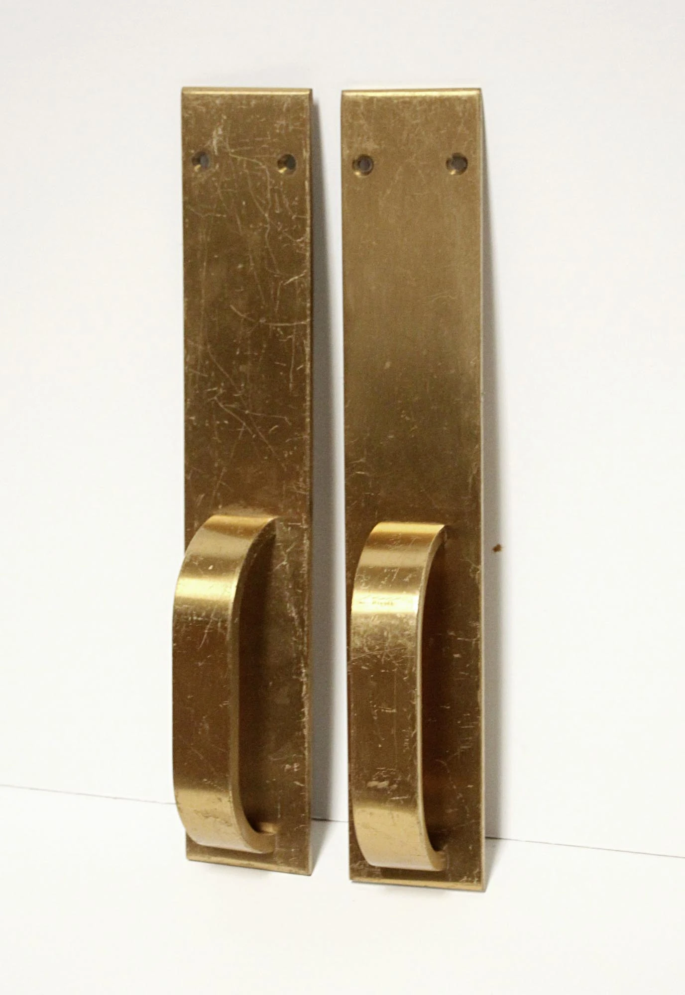 Pair Of Modern Lacquered Bronze Door Pull Handles 4 Pair Of Modern Lacquered Bronze Door Pull Handles - Image 2