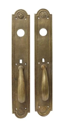 Pair Of Antique Victorian Russwin Roland Brass Door Pulls