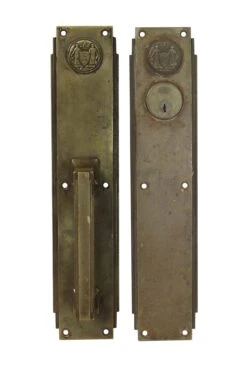 Philadelphia Civic Center Corbin 14 In. Art Deco Push Plate & Door Pulls