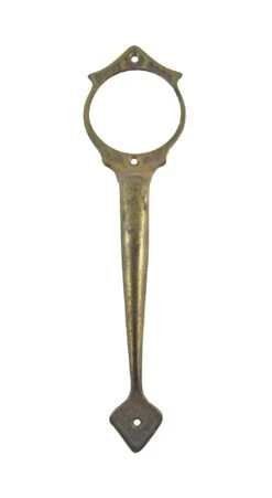 Traditional Solid Brass Door Pull Handle With Cylinder Lock Insert