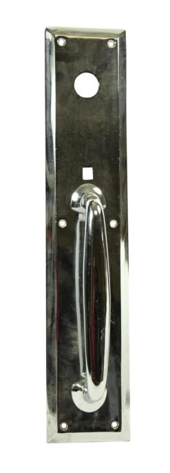 Vintage 19.875 In. Modern Chrome Door Pull
