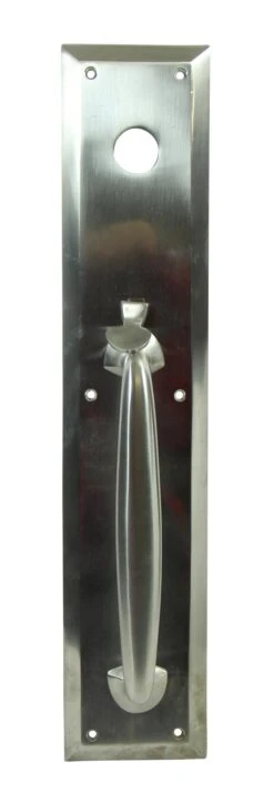 Vintage 20 In. Modern Chrome Plated Commercial Door Pull