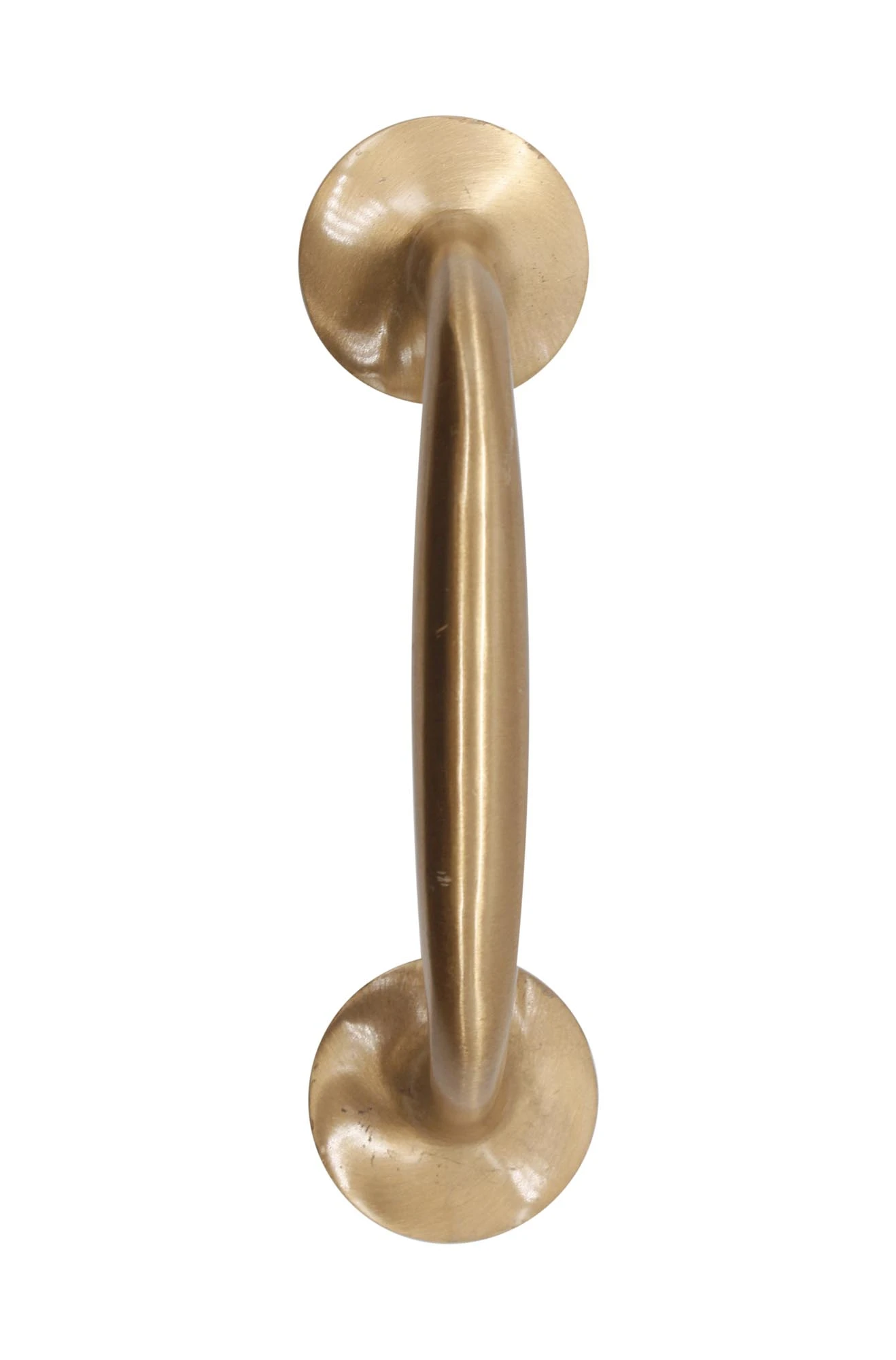 Vintage 7.375 In. Brushed Brass Bridge Door Pull 3 Vintage 7.375 In. Brushed Brass Bridge Door Pull