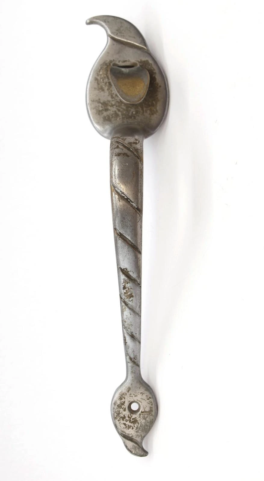 Vintage Arts & Crafts 11.75 In. Nickel Plated Brass Door Pull 3 Vintage Arts & Crafts 11.75 In. Nickel Plated Brass Door Pull