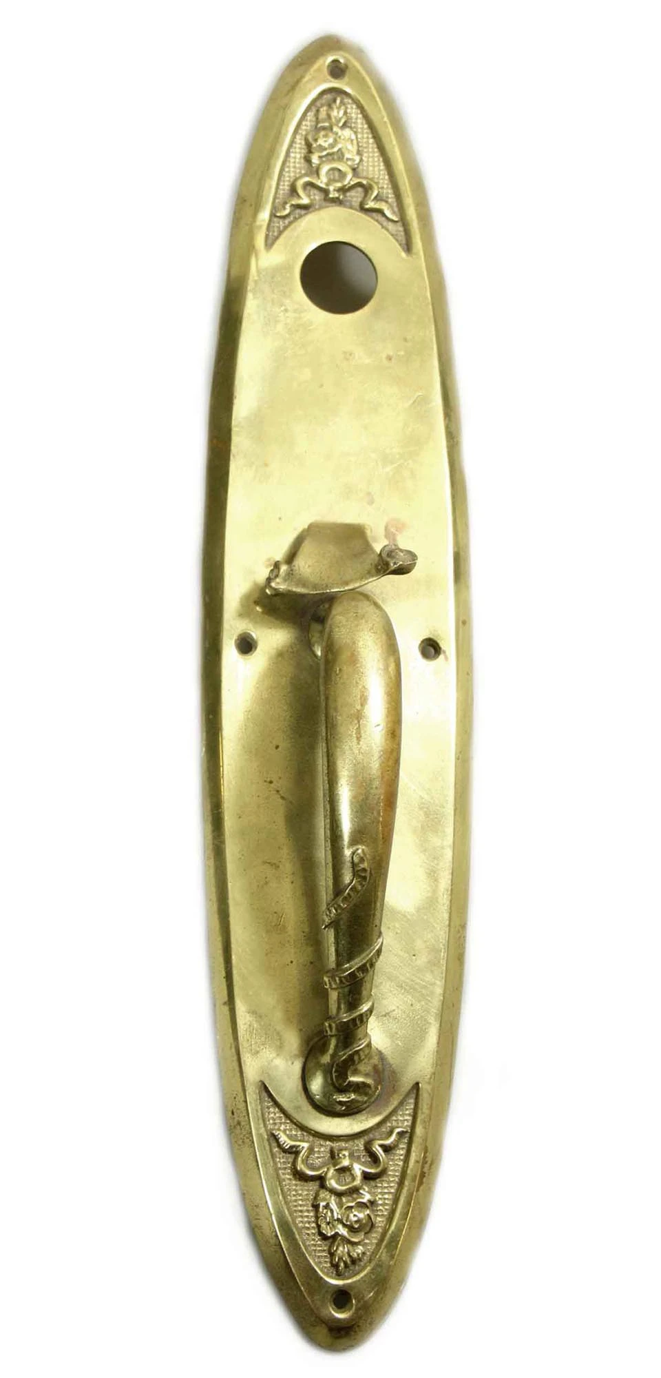 Vintage Traditional 20 In. Brass Door Pull 3 Vintage Traditional 20 In. Brass Door Pull