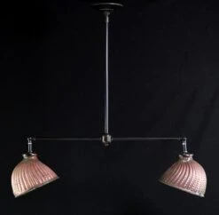 1910s Copper Clad Mercury Glass Kitchen Island Pendant Light