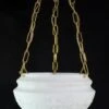 Antique Fluted Milk Glass Dish Tulip Swags Pendant Light -OGT Sale Store down lights antique fluted milk glass dish tulip swags pendant light q275100