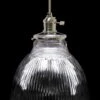 Custom 1920s Holophane 7 In. Clear Glass Pendant Light 2 Custom 1920s Holophane 7 In. Clear Glass Pendant Light -OGT Sale Store down lights custom 1920s holophane 7 in clear glass pendant light m232180