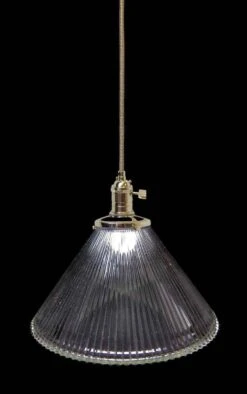 Custom Clear Holophane 8.5 In. Kitchen Pendant Light