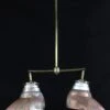 Double Copper Plated 1910s Mercury Glass Pendant Light