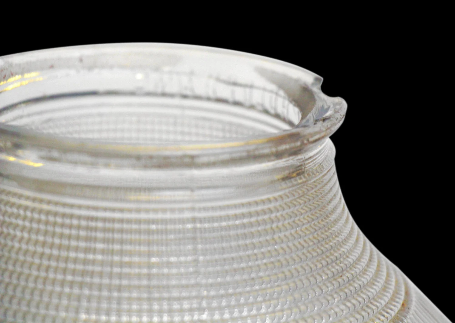 Custom Antique Holophane 10.75 In. Clear Glass Pendant Light 5 Custom Antique Holophane 10.75 In. Clear Glass Pendant Light - Image 3