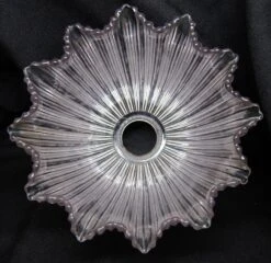 Custom 1920s 8 In. Holophane Clear Glass Pendant Light 9 Custom 1920s 8 In. Holophane Clear Glass Pendant Light -OGT Sale Store down lights for sale m232141