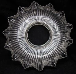 Custom 1920s Clear 6.875 In. Glass Holophane Pendant Light 8 Custom 1920s Clear 6.875 In. Glass Holophane Pendant Light -OGT Sale Store down lights for sale m232152