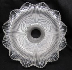 Custom 1920s Holophane 8.5 In. Clear Glass Pendant Light 8 Custom 1920s Holophane 8.5 In. Clear Glass Pendant Light -OGT Sale Store down lights for sale m232173