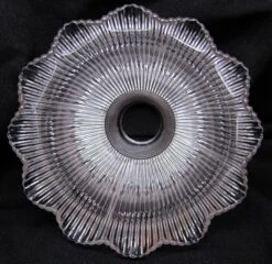 Custom 1920s Holophane 7 In. Clear Glass Pendant Light -OGT Sale Store down lights for sale m232180