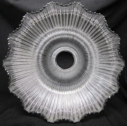 Custom 1920s Holophane Clear Glass 11.375 In. Pendant Light 8 Custom 1920s Holophane Clear Glass 11.375 In. Pendant Light -OGT Sale Store down lights for sale m232195