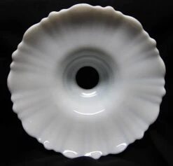 Custom 1920s White Milk Glass 8.5 Pendant Light -OGT Sale Store down lights for sale m232391