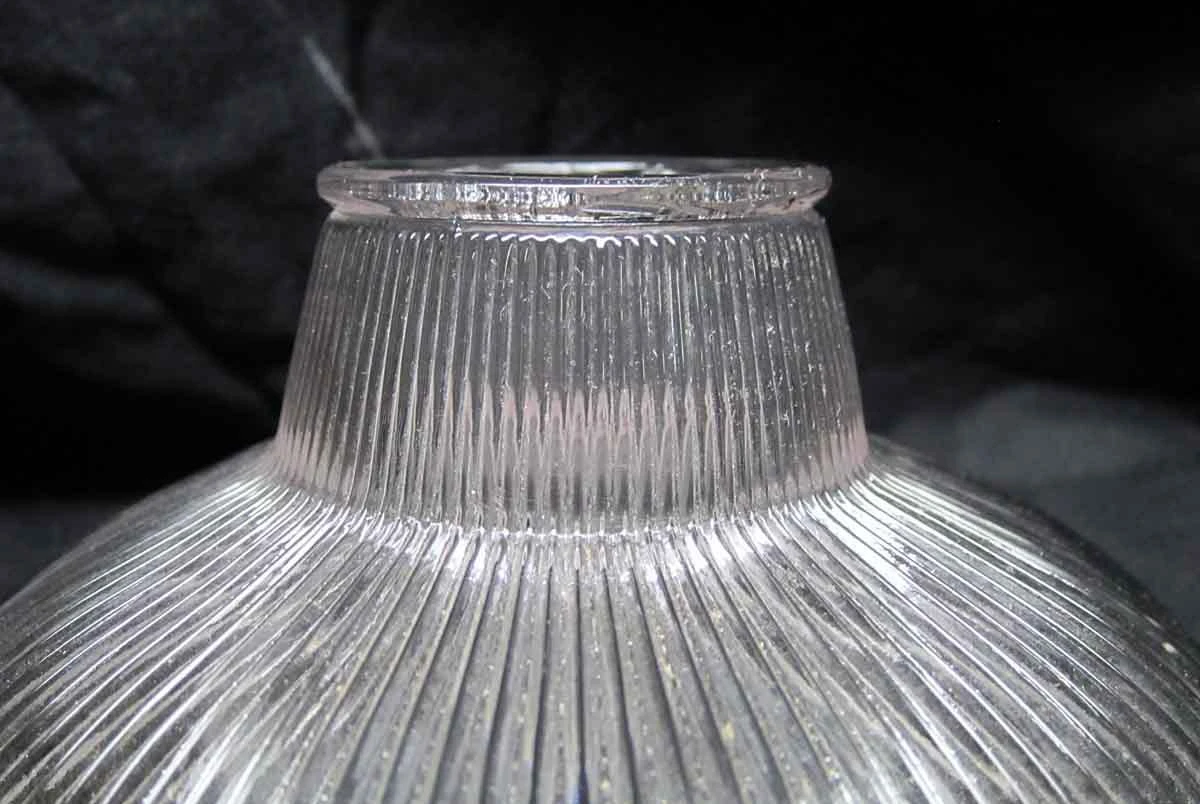 Custom Antique 6.25 In. Clear Holophane Kitchen Pendant Light 5 Custom Antique 6.25 In. Clear Holophane Kitchen Pendant Light - Image 3