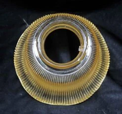 Custom Amber 6 In. Glass Holophane Style Pendant Light 8 Custom Amber 6 In. Glass Holophane Style Pendant Light -OGT Sale Store down lights for sale n247036