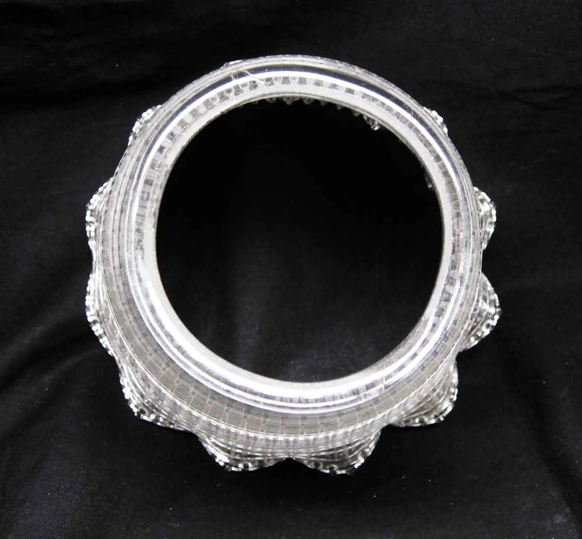 Custom Antique Holophane 6.375 In. Glass Kitchen Pendant Light 5 Custom Antique Holophane 6.375 In. Glass Kitchen Pendant Light - Image 3