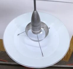 Mid Century 1950s Glass Dish Pendant Light 9 Mid Century 1950s Glass Dish Pendant Light -OGT Sale Store down lights for sale p261630