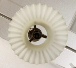 Restored 8 In. Milk Glass Ruffled Zipper Rim Pendant Light 8 Restored 8 In. Milk Glass Ruffled Zipper Rim Pendant Light -OGT Sale Store down lights for sale p266959