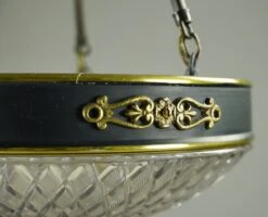 Waldorf Astoria 18.75 In. Empire Cut Glass Dish Pendant Light 15 Waldorf Astoria 18.75 In. Empire Cut Glass Dish Pendant Light -OGT Sale Store down lights for sale wan286767