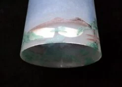 Custom Vintage Hand Painted Scenic Glass 3.75 In. Globe Pendant Light -OGT Sale Store down lights k196825