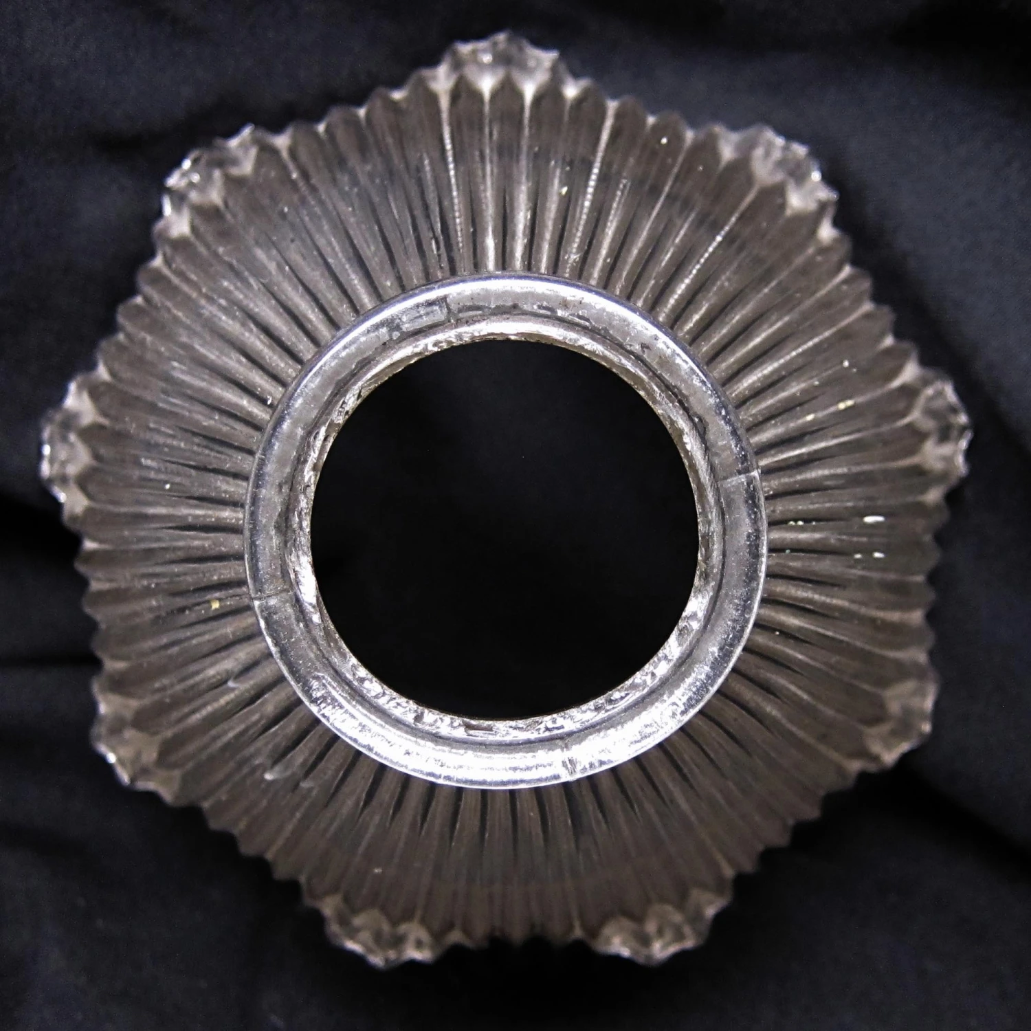 Custom 1920s Holophane Clear Glass 7 In. Pendant Light 4 Custom 1920s Holophane Clear Glass 7 In. Pendant Light - Image 2