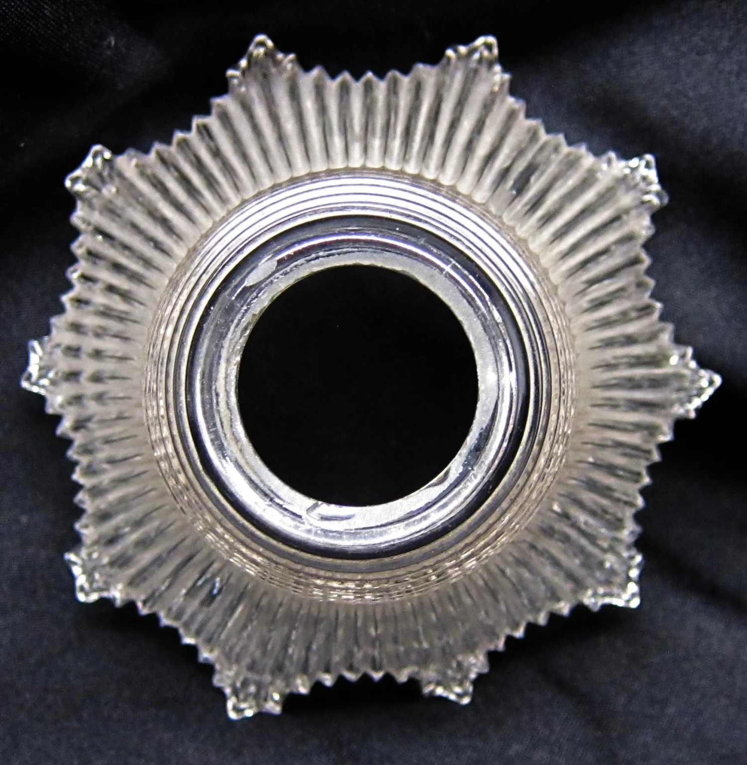 Custom Antique Holophane 5.625 In. Glass Pendant Light 4 Custom Antique Holophane 5.625 In. Glass Pendant Light - Image 2